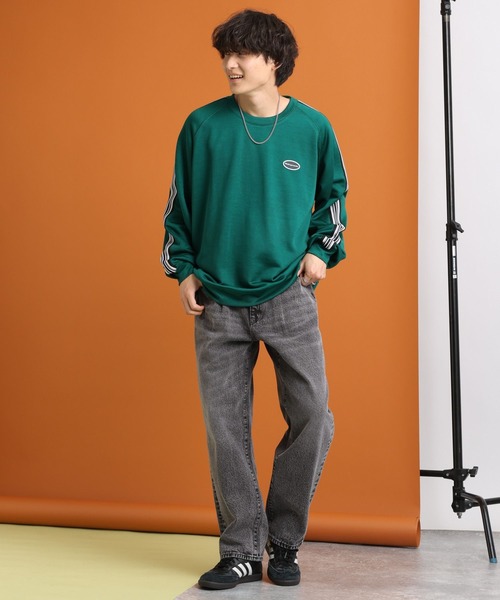RAGEBLUE(レイジブルー)の「12oz DENIM BAGGY WIDE PANTS/ルーズフィット/12オンスデニム/バギーパンツ(デニムパンツ・メンズ・ライトブルー/ブルー/ライトグレー/グレー・SMALL/LARGE/MEDIUM)」の18枚目の写真