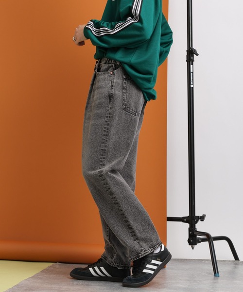 RAGEBLUE(レイジブルー)の「12oz DENIM BAGGY WIDE PANTS/ルーズフィット/12オンスデニム/バギーパンツ(デニムパンツ・メンズ・ライトブルー/ブルー/ライトグレー/グレー・SMALL/LARGE/MEDIUM)」の14枚目の写真