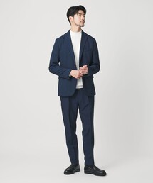 【WEB限定 WARDROBE SMART】LANATEC セットアップ/背抜きジャケット&イージーパンツ
