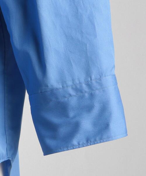 LOEFF(ロエフ)の「<LOEFF(ロエフ)> コットン ブロード バンドカラーシャツ†(シャツ/ブラウス・レディース・ダークブラウン/コバルトブルー・1/0)」の5枚目の写真