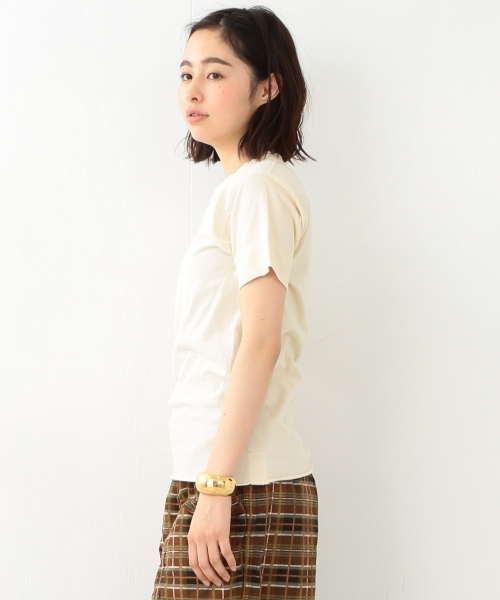 Healthknit(ヘルスニット)の「【FUDGE5月号掲載】Healthknit / ヘンリーネック ショートスリーブ(Tシャツ/カットソー・レディース・ホワイト/ナチュラル/チャコールグレー・ONE SIZE)」の20枚目の写真