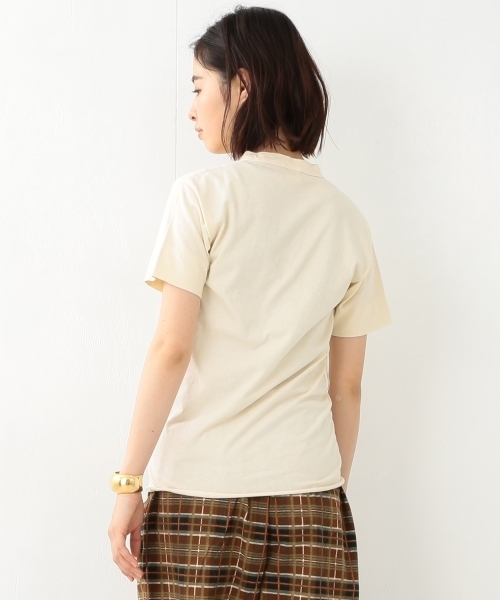 Healthknit(ヘルスニット)の「【FUDGE5月号掲載】Healthknit / ヘンリーネック ショートスリーブ(Tシャツ/カットソー・レディース・ホワイト/ナチュラル/チャコールグレー・ONE SIZE)」の21枚目の写真