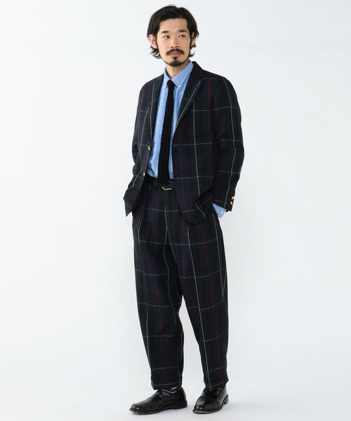 BEAMS PLUS(ビームスプラス)の「BEAMS PLUS / 2プリーツ カラー ワイドトラウザーズ(スラックス・メンズ・バーガンディー/ブラウン/その他/グリーン・L/M/S/XL)」の7枚目の写真