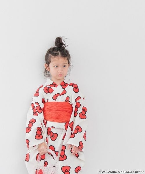 LOWRYS FARM(ローリーズファーム)の「【HELLO KITTY】ユカタ 122174(浴衣・キッズ・ブラック/オフホワイト・130cm/110cm/150cm)」の20枚目の写真