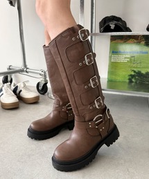 WEGO | WEGO/【25年秋冬新作】ハトメベルトロングブーツ(ブーツ)
