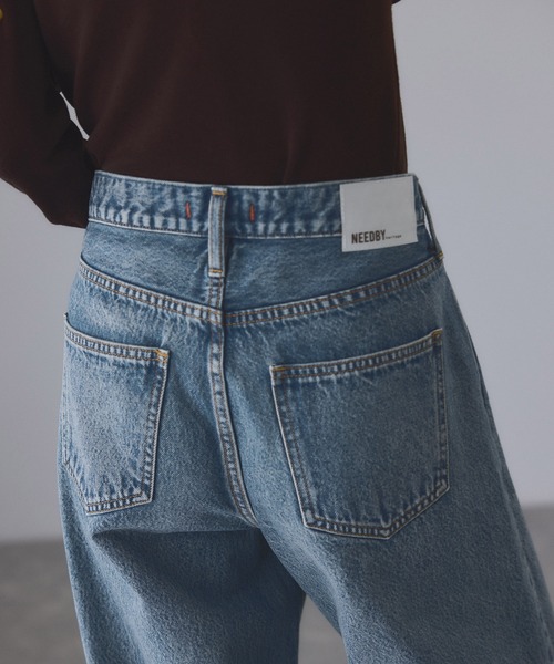 NEEDBY heritage(ニードバイヘリテージ)の「【NEEDBY for ADAM ET ROPE'】別注HANA(デニムパンツ・レディース・ブルー/ネイビー・24/25/26/27)」の12枚目の写真