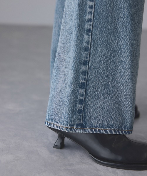 NEEDBY heritage(ニードバイヘリテージ)の「【NEEDBY for ADAM ET ROPE'】別注HANA(デニムパンツ・レディース・ブルー/ネイビー・24/25/26/27)」の13枚目の写真