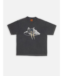 Nudie Jeans | Nudie Jeans/ヌーディージーンズ Koffe Karma Kat / プリントTシャツ / Antracite(Tシャツ/カットソー)