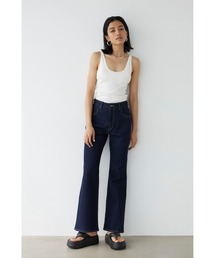 ALEXIA STAM | Stretch Flare Denim Pants/バックステッチフレアデニム(デニムパンツ)