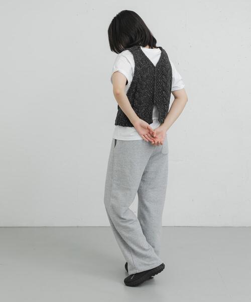 EKAL(エカル)の「反毛裏毛イージーパンツ(その他パンツ・レディース・グレー・ONE)」の5枚目の写真