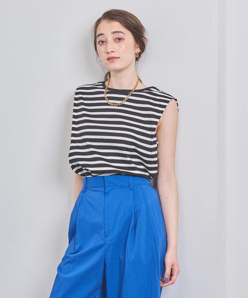UNITED ARROWS(ユナイテッドアローズ)の「コットン タックノースリーブ カットソー(Tシャツ/カットソー・レディース・ダークグレー/その他1/ナチュラル・FREE)」の13枚目の写真