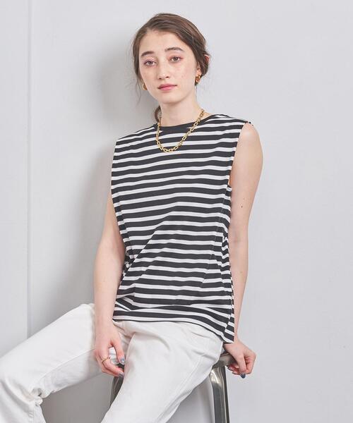 UNITED ARROWS(ユナイテッドアローズ)の「コットン タックノースリーブ カットソー(Tシャツ/カットソー・レディース・ダークグレー/その他1/ナチュラル・FREE)」の15枚目の写真