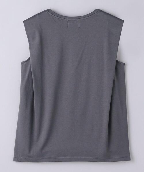 UNITED ARROWS(ユナイテッドアローズ)の「コットン タックノースリーブ カットソー(Tシャツ/カットソー・レディース・ダークグレー/その他1/ナチュラル・FREE)」の22枚目の写真