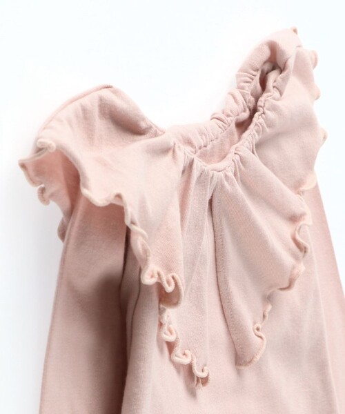 DRC branshes(ディーアールシーブランシェス)の「【WEB限定/DRC/やわらか天竺】前後2WAYフリル襟長袖Tシャツ(Tシャツ/カットソー・キッズ・ブラック/オフホワイト/ライトグリーン/その他1/ラベンダー/その他2/その他3/ピンク・120/100/140/110/90/150/130)」の22枚目の写真