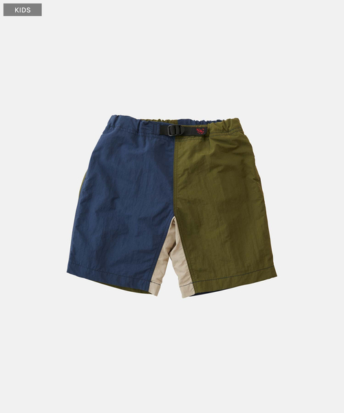Gramicci(グラミチ)の「KIDS NYLON SHORT|キッズナイロンショーツ Gramicci グラミチ(その他パンツ・キッズ・ホワイト×ブルー/イエロー/ブルー/ブラウン系その他/ブラック/アイボリー系5/オリーブ/オリーブ系/イエロー系その他/ライトグリーン/アクア/ネイビー系/オレンジ系・100/120/130/110)」の8枚目の写真