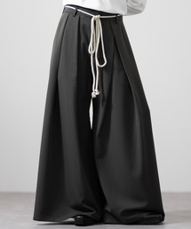 CLEL | 【CLEL】TR Loose HAKAMA Pants & Rope Belt/TRルーズ 袴パンツ&縄紐ベルト(スラックス)