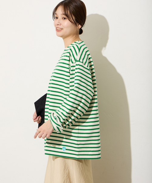 ORCIVAL(オーシバル)の「【ORCIVAL/オーシバル】 COTTON LOURD:カットソー(Tシャツ/カットソー・レディース・クリアブルー/ライトイエロー/ライトグリーン・3)」の13枚目の写真