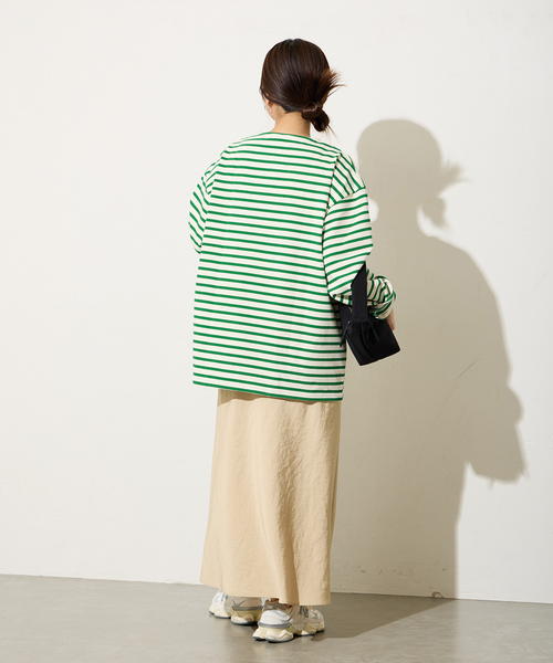ORCIVAL(オーシバル)の「【ORCIVAL/オーシバル】 COTTON LOURD:カットソー(Tシャツ/カットソー・レディース・クリアブルー/ライトイエロー/ライトグリーン・3)」の8枚目の写真