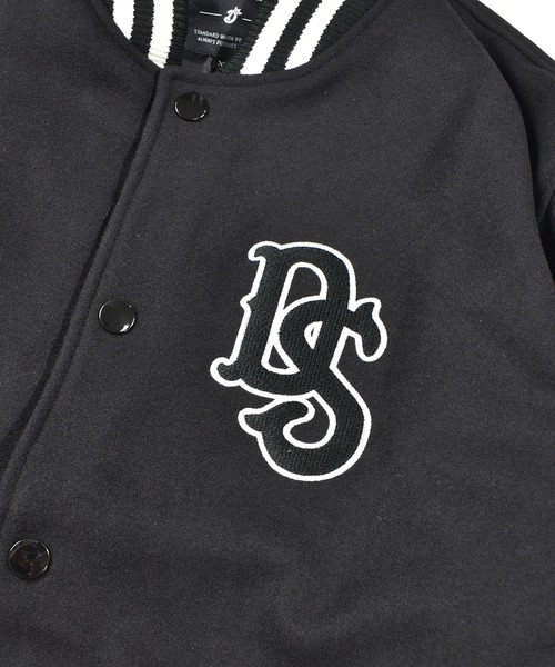 DOUBLE STEAL(ダブルスティール)の「Melton Stadium jacket(スタジャン・メンズ・ブラック×ブラック/チャコールグレー×ブラック/ブラック×ホワイト・MEDIUM/LARGE/X-LARGE)」の18枚目の写真