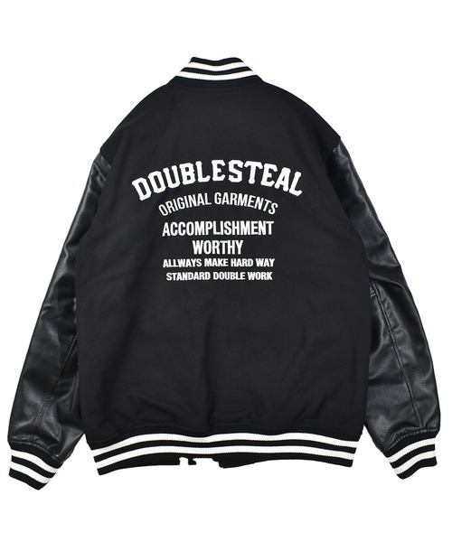 DOUBLE STEAL(ダブルスティール)の「Melton Stadium jacket(スタジャン・メンズ・ブラック×ブラック/チャコールグレー×ブラック/ブラック×ホワイト・MEDIUM/LARGE/X-LARGE)」の20枚目の写真
