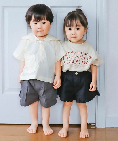 p.premier(ピードットプルミエ)の「フリルショートパンツ(その他パンツ・キッズ・レッド/カーキ/チャコール・110/120/80/130/140/90/100)」の15枚目の写真