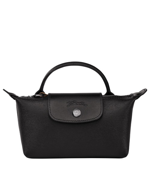 LONGCHAMP(ロンシャン)の「Le Pliage City ポーチ(ハンドル付き)(ポーチ・レディース・ダークオレンジ/ブラック/ベージュ/バーガンディー・FREE)」の2枚目の写真