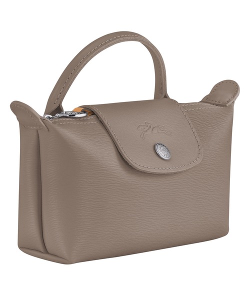 LONGCHAMP(ロンシャン)の「Le Pliage City ポーチ(ハンドル付き)(ポーチ・レディース・ダークオレンジ/ブラック/ベージュ/バーガンディー・FREE)」の8枚目の写真