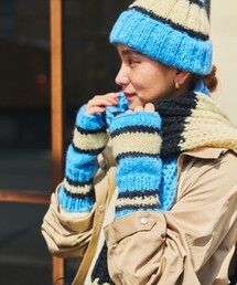 FREAK'S STORE | HAND KNIT LINE GLOVE(手袋)