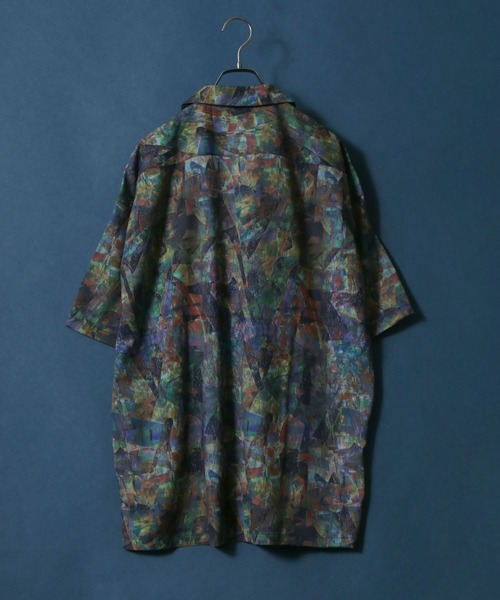 Total Pattern Print Oversize Open Collar Shirt/総柄プリント オーバーサイズ オープンカラーシャツの17枚目の写真