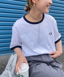 FRED PERRY | 【LEE 7月号掲載】[FRED PERRY/フレッドペリー] 別注 ワンポイントロゴ刺繍 リンガーTシャツ(Tシャツ/カットソー)