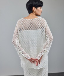 SALON adam et rope' | ラッセルレースレイヤードブラウス / セットアップ対応(シャツ/ブラウス)