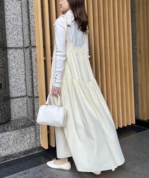 one after another NICE CLAUP | 【WEB限定商品】肩リボンティアードキャミワンピース(ワンピース)