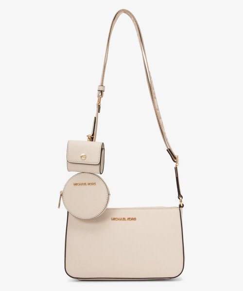 MICHAEL KORS(マイケルコース)の「JET SET TRAVEL クロスボディ ウィズ テックアタッチ スモール(ショルダーバッグ・レディース・ベージュ系・FREE)」の1枚目の写真