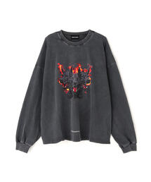 DANKE SCHON | 【WEB&DEPOT限定】DankeSchon/ダンケシェーン/PIGMENT L/S TEE DOG(Tシャツ/カットソー)