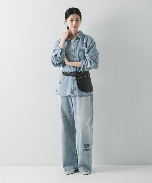 PICCADILLY(ピカデリー)の「『別注』PICCADILLY×URBAN RESEARCH 刺繍デニムシャツ(シャツ/ブラウス・レディース・ライトグレー/ライトインディゴブルー・FREE)」の12枚目の写真