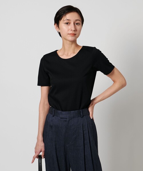 UNITED ARROWS(ユナイテッドアローズ)の「C DOUBLE Tシャツ(Tシャツ/カットソー・レディース・ライトグレー/ホワイト/ブラック・FREE)」の7枚目の写真
