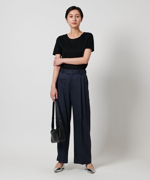 UNITED ARROWS(ユナイテッドアローズ)の「C DOUBLE Tシャツ(Tシャツ/カットソー・レディース・ライトグレー/ホワイト/ブラック・FREE)」の8枚目の写真