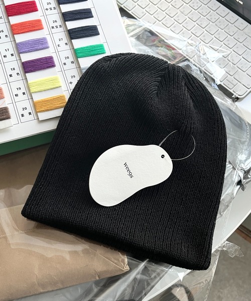 wee9s(ウィークス)の「buddy beanie / オールシーズン使えるマルチウェイバディビーニー,ニット帽(ニットキャップ/ビーニー・レディース・ブラック/アイボリー/グレー/ブルー/レッド/ダークグレー/ベビーピンク・FREE/SMALL/LARGE)」の11枚目の写真