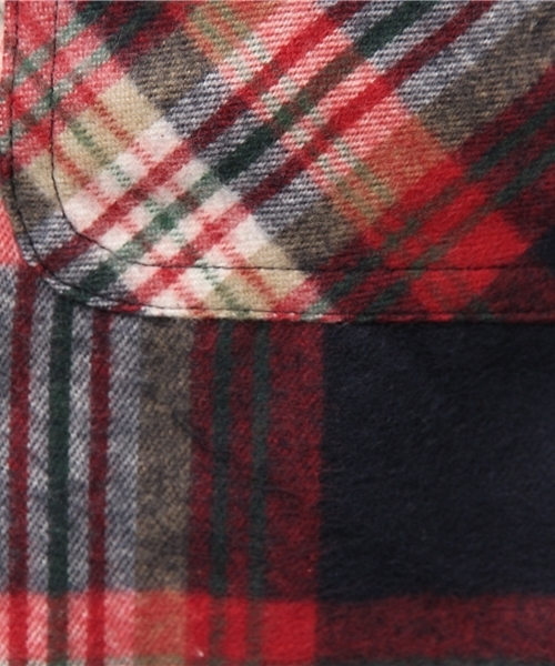 BEAMS BOY(ビームスボーイ)の「BEAMS BOY / ネル チェックシャツ 15FW(シャツ/ブラウス・レディース・オフホワイト/ブラウン/ネイビー・ONE SIZE)」の15枚目の写真