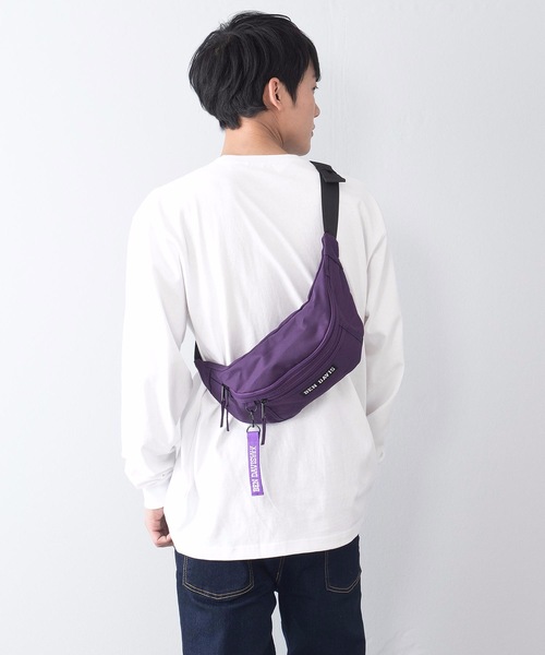 BEN DAVIS(ベンデイビス)の「【BEN DAVIS/ベンデイビス】普段遣い抜群なヘビロテデザイン ワンポイントブランドロゴ入り ユニセックスデザイン ブランドネームリボン付き ウエストバッグ(ボディバッグ/ウエストポーチ・レディース・ブラック/レッド/ピンク/スミクロ/ライトピンク/ネイビー/パープル/イエロー/ライトパープル/グリーン/レッド系その他・FREE)」の7枚目の写真