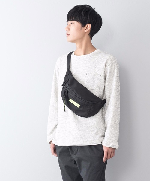 BEN DAVIS(ベンデイビス)の「【BEN DAVIS/ベンデイビス】普段遣い抜群なヘビロテデザイン ワンポイントブランドロゴ入り ユニセックスデザイン ブランドネームリボン付き ウエストバッグ(ボディバッグ/ウエストポーチ・レディース・ブラック/レッド/ピンク/スミクロ/ライトピンク/ネイビー/パープル/イエロー/ライトパープル/グリーン/レッド系その他・FREE)」の8枚目の写真