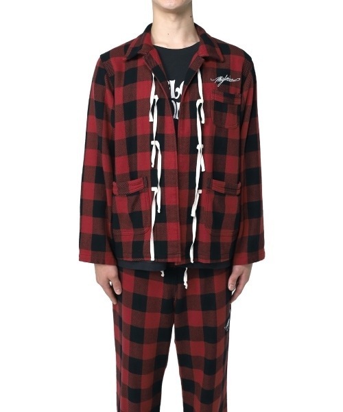 MYne(マイン)の「【MYne】Sleeping Check Shirt(シャツ/ブラウス・メンズ・レッド/イエロー/ブルー・M/S)」の1枚目の写真