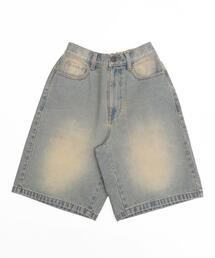 WEGO | WEGO/【25年春夏新作】ヴィンテージウォッシュデニムハーフパンツ(デニムパンツ)