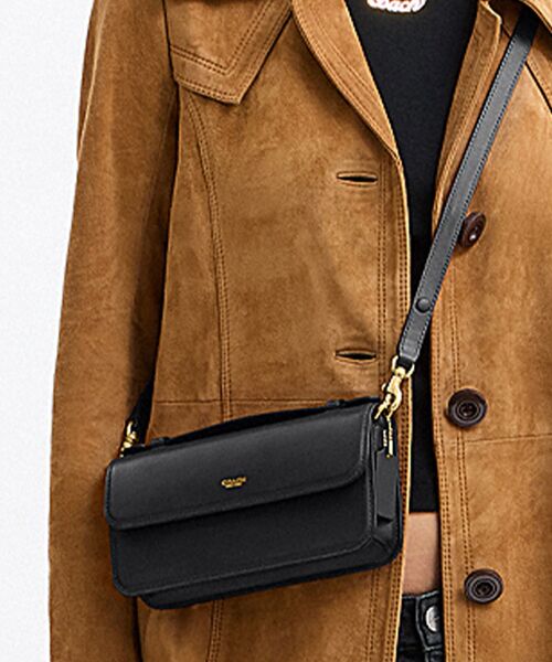 COACH(コーチ)の「エローラ トップ ハンドル クロスボディ バッグ(ショルダーバッグ・レディース・ブラック系その他・ONE)」の1枚目の写真