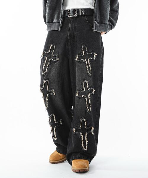 SHORT ROUND(ショートラウンド)の「SHORT ROUND/フリンジデニムパンツ(デニムパンツ・メンズ・その他2/その他1/その他4/その他3・MEDIUM/LARGE)」の4枚目の写真