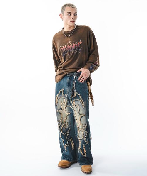 SHORT ROUND(ショートラウンド)の「SHORT ROUND/フリンジデニムパンツ(デニムパンツ・メンズ・その他2/その他1/その他4/その他3・MEDIUM/LARGE)」の7枚目の写真