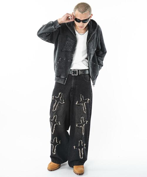 SHORT ROUND(ショートラウンド)の「SHORT ROUND/フリンジデニムパンツ(デニムパンツ・メンズ・その他2/その他1/その他4/その他3・MEDIUM/LARGE)」の9枚目の写真
