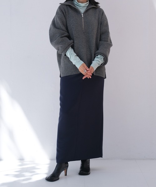 AKTE(アクテ)の「ベーシックタートルネックプルオーバー(Tシャツ/カットソー・レディース・ベビーピンク/ブラック/アイボリー/イエロー/ミント・FREE)」の12枚目の写真