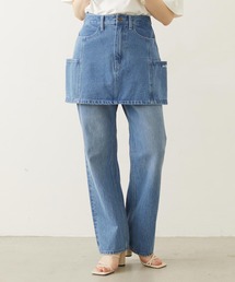 MILKFED. | PANELED POCKET DENIM MINI SKIRT(デニムスカート)