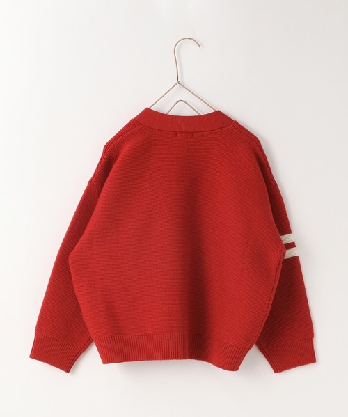 LOWRYS FARM(ローリーズファーム)の「5Gレタードカーデ 961680(ニット/セーター・キッズ・ネイビー/レッド/アイボリー・110cm/120cm/130cm/140cm/150cm)」の5枚目の写真